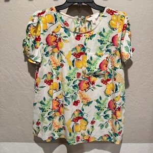 Lauren Conrad summery fruit blouse